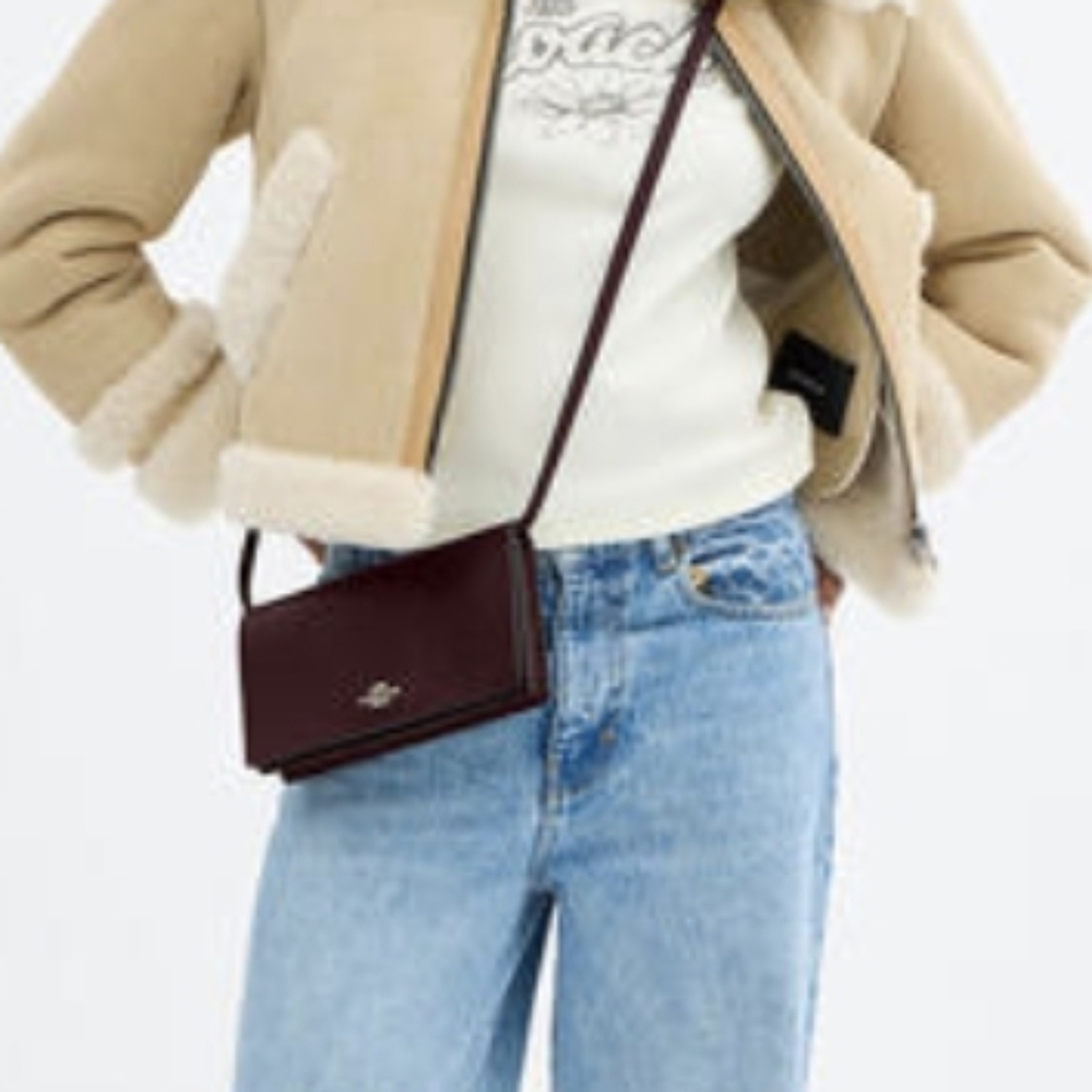 Coach Anna Foldover Clutch Crossbody Bag NWT